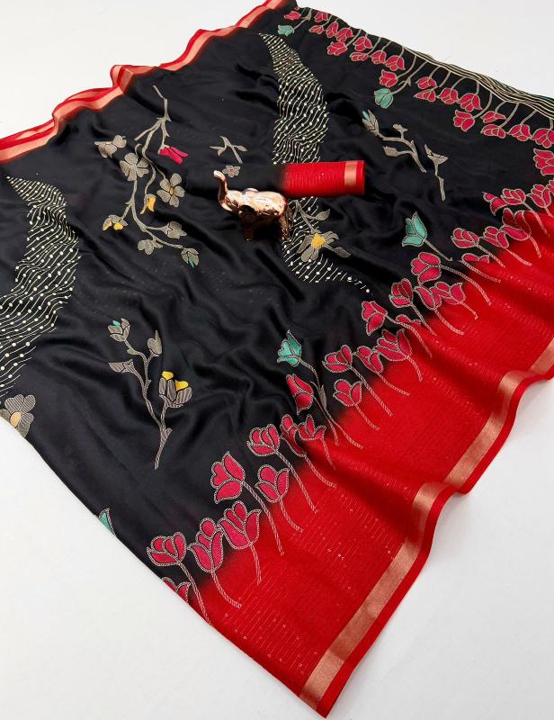 Vastrangan sara floral printed sarees market